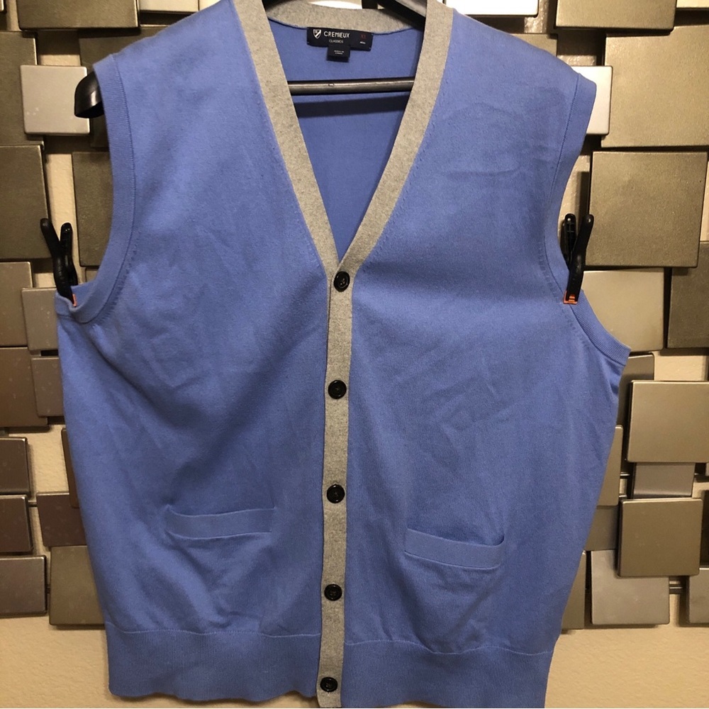 Daniel Cremieux Blue and Gray Classic Vest